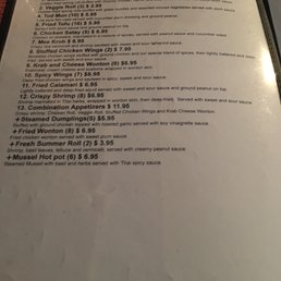 Appetizer Menu Appetizer Menu