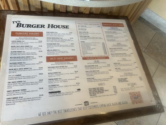 Menu photo 1 Ty's Burger House Oceanside, CA