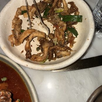 The Monkey King - Fried sichuan oyster mushrooms (or what was left of it) - Chinese Near Me - Brooklyn, New York