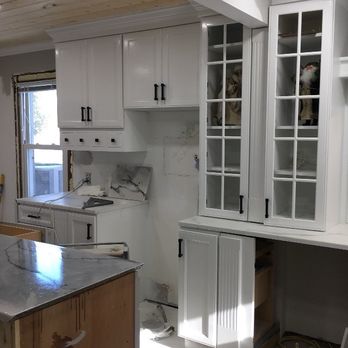 DB Enterprise - Another angle of during construction. Dusty has just painted the cabinets. Drywall is complete as well as the ceiling. - General Contractors Near Me