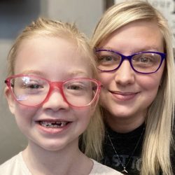 Walmart Vision & Glasses - Zoey's new glasses, and my new readers. She picked out both.