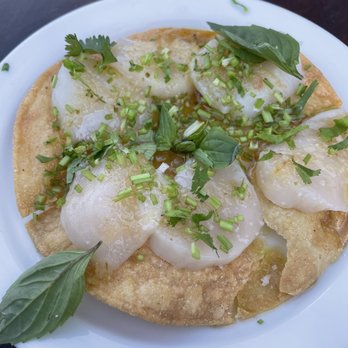 Found Oyster - Scallop Tostada - Seafood Near Me - Los Angeles, California Found Oyster - Scallop Tostada - Seafood Near Me - Los Angeles, California