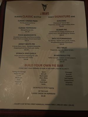 Menu photo 7 J. Dolan's Honolulu, HI Menu photo 7 J. Dolan's Honolulu, HI