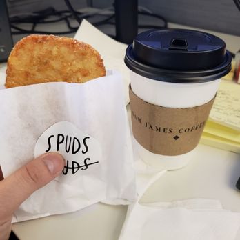 Porchetta & Co - Hash brown and coffee - Sandwiches Near Me - Toronto, Ontario Porchetta & Co - Hash brown and coffee - Sandwiches Near Me - Toronto, Ontario