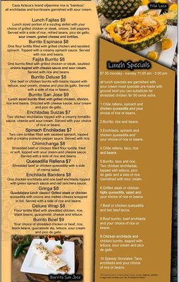 Menu photo 7 Casa Azteca Angola, IN
