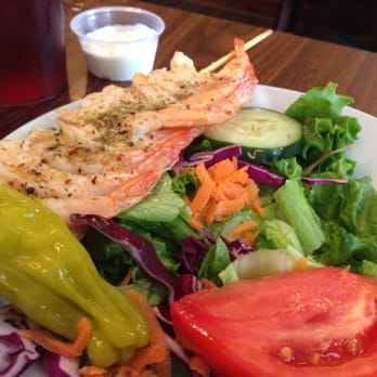 Tony's Seafood Restaurant - Grilled shrimp and salad lunch - Seafood Near Me - Cedar Key, Florida Tony's Seafood Restaurant - Grilled shrimp and salad lunch - Seafood Near Me - Cedar Key, Florida