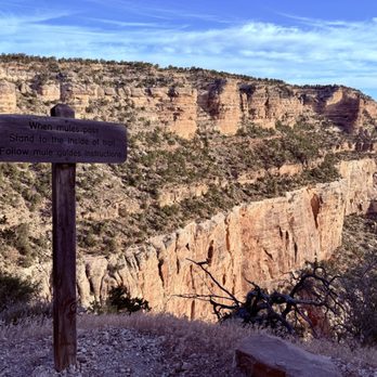 Bright Angel Trail - Mules pass on this trail, too - Hiking Near Me