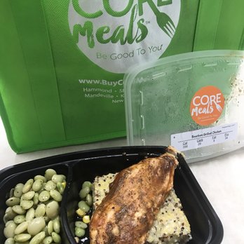 Core Meals - Bourbon chicken with quinoa polenta. Under $7. Filling and full of flavor. Best Lima beans - Food Delivery Services Near Me - Hammond, Louisiana Core Meals - Bourbon chicken with quinoa polenta. Under $7. Filling and full of flavor. Best Lima beans - Food Delivery Services Near Me - Hammond, Louisiana