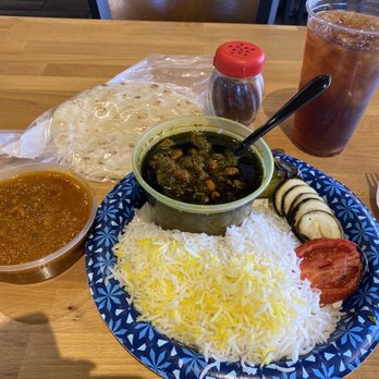 Chello Grill - 2 Persian stews, Rice, grilled vegetables - Mediterranean Near Me - Albuquerque, New Mexico