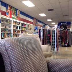 Goodwill Industries - View of the belts and books