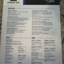Hydraulic Bar - Menu
