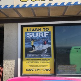 Start out lesson at 7th Street Surf Shop on Boardwalk. Start out lesson at 7th Street Surf Shop on Boardwalk.