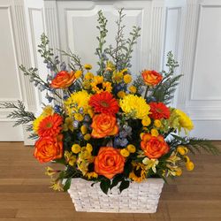 Bedford Florist & Gifts - Focal Point basket arrangement