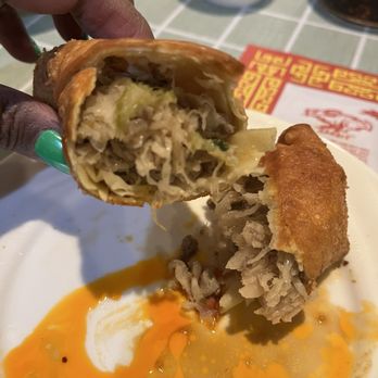 China Town Restaurant - Inside of egg roll - Chinese Near Me - Morton Grove, Illinois