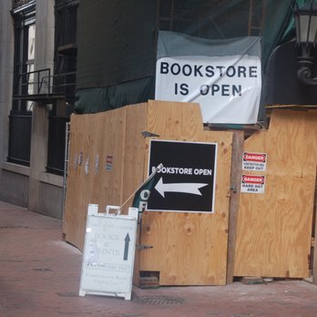 Commonwealth Books - Scary construction at the mouth of the alley. We ventured in anyway! - Bookstores Near Me - Boston, Massachusetts