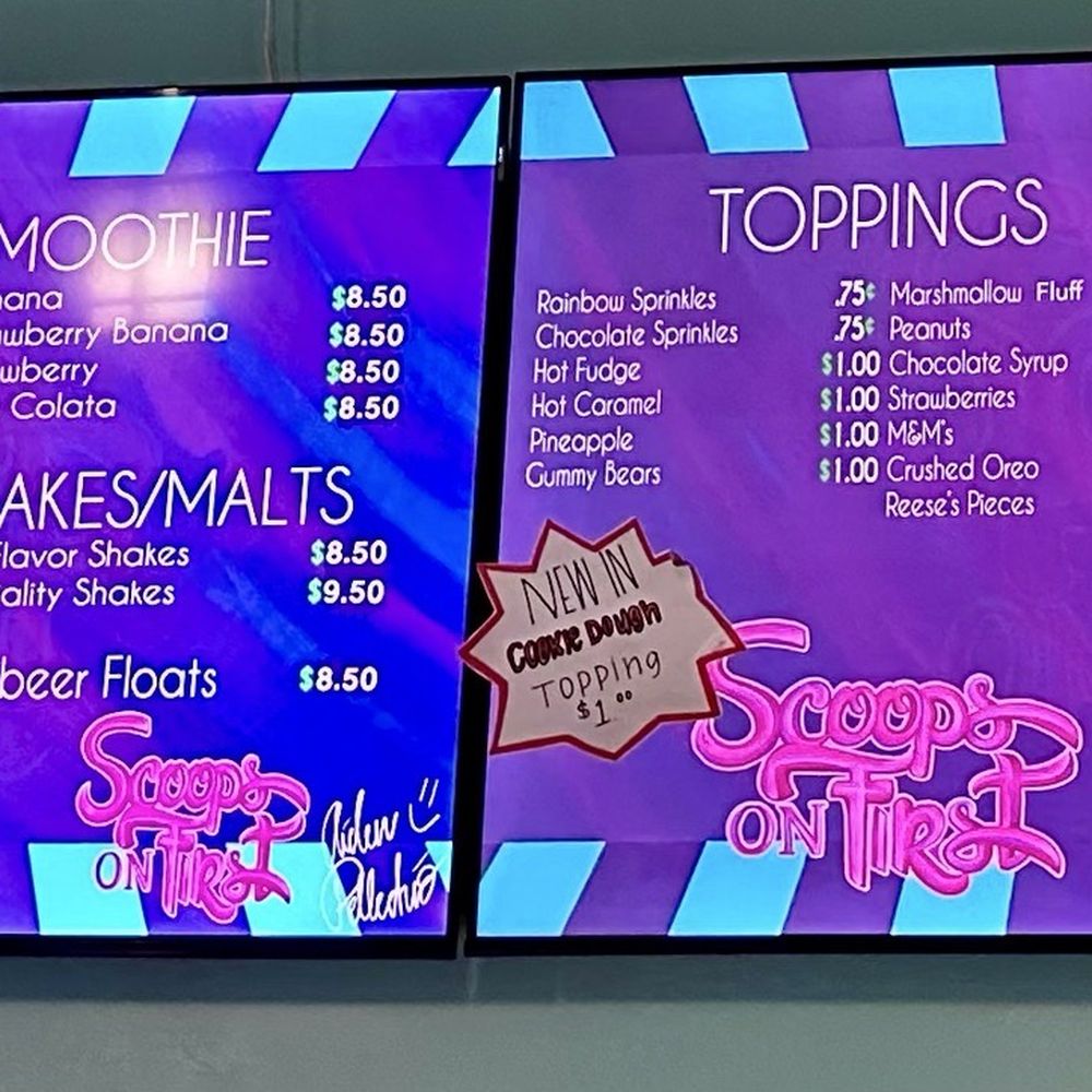 Scoops on First - Ice Cream & Frozen Yogurt Near Me - Fort Myers, Florida