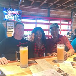 Myself, friend Mike and server Morika!