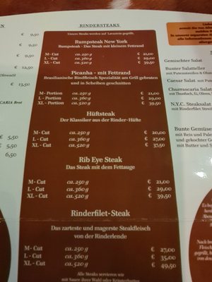 Menu photo 6 Churrascaria Augsburg, BY