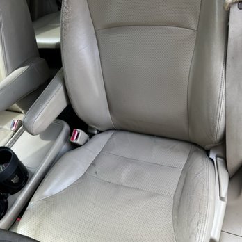 A Plus Auto Restoration - Driver seat before - Auto Upholstery Near Me - Pinellas Park, Florida