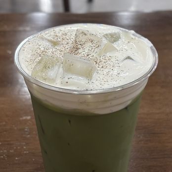 Baba's Coffee Corner - Vanilla Cardamom Matcha with Oat Milk - Coffee & Tea Near Me - Orange, California Baba's Coffee Corner - Vanilla Cardamom Matcha with Oat Milk - Coffee & Tea Near Me - Orange, California