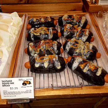 Tous Les Jours - Squid Ink Sausage Pastries... - Bakeries Near Me - Austin, Texas