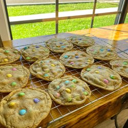 The Local Sip - M&M Cookies made fresh