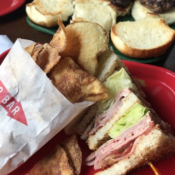Bleacher Bar - Half of a roast beef club - Sports Bars Near Me - Boston, Massachusetts