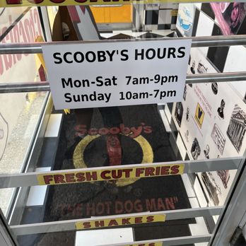 Scooby's Hot Dogs - These are the hours showing that they're supposed to be open till 9, but it's 7:12, all doors locked with no cars in the lot. Saturday 8/26 - Hot Dogs Near Me - West Chicago, Illinois Scooby's Hot Dogs - These are the hours showing that they're supposed to be open till 9, but it's 7:12, all doors locked with no cars in the lot. Saturday 8/26 - Hot Dogs Near Me - West Chicago, Illinois
