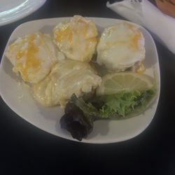 The Gypsy Highway Bar and Grill​​ - Crab mushrooms before, vs tonight. So gross.   .
