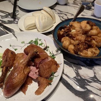 Panda Inn - Smoked tea duck and walnut shrimp - Chinese Near Me - Pasadena, California Panda Inn - Smoked tea duck and walnut shrimp - Chinese Near Me - Pasadena, California
