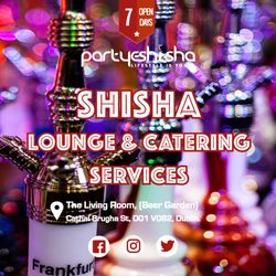Partye Shisha - We are Ireland’s Number One Shisha / Hookah Pipe Lounge and Catering Services with a wide range of Shisha pipes, Shisha flavours and accesso