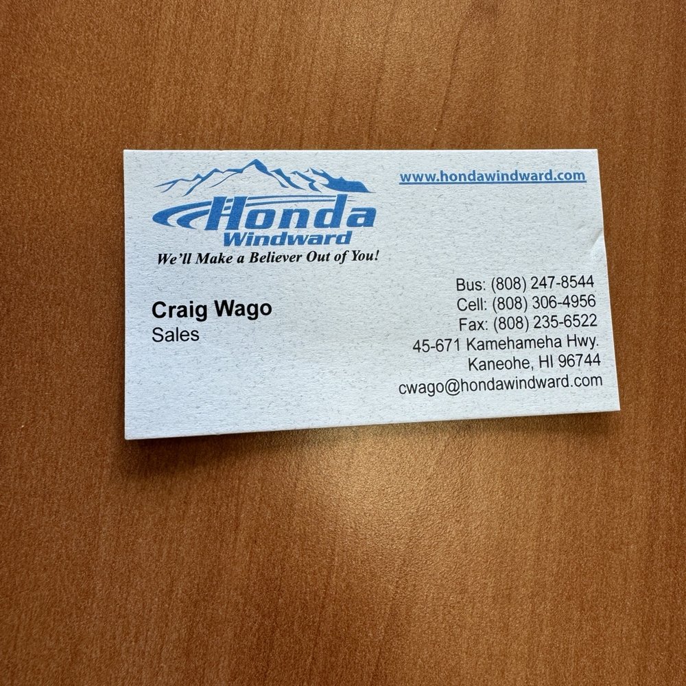 Honda Windward - Go see Craig! - Car Dealers Near Me - Kaneohe, Hawaii Honda Windward - Go see Craig! - Car Dealers Near Me - Kaneohe, Hawaii