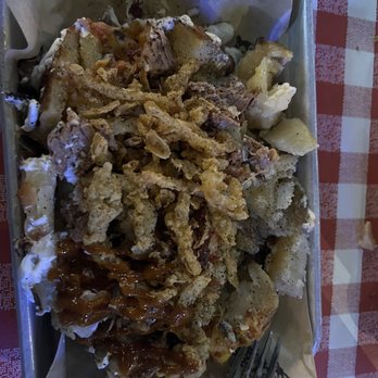 Parker John BBQ And Pizza - Loaded potato with brisket - Pizza Near Me - Green Bay, Wisconsin Parker John BBQ And Pizza - Loaded potato with brisket - Pizza Near Me - Green Bay, Wisconsin