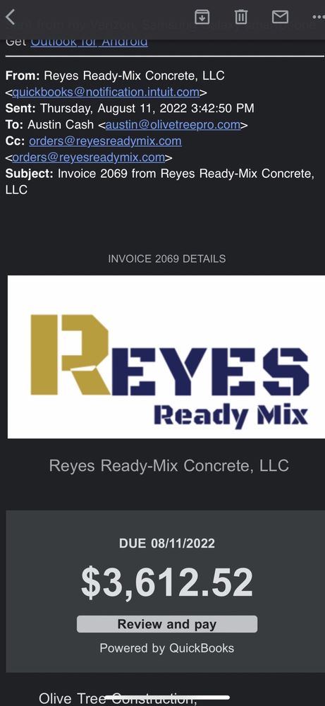 Slide of Olive Tree Construction