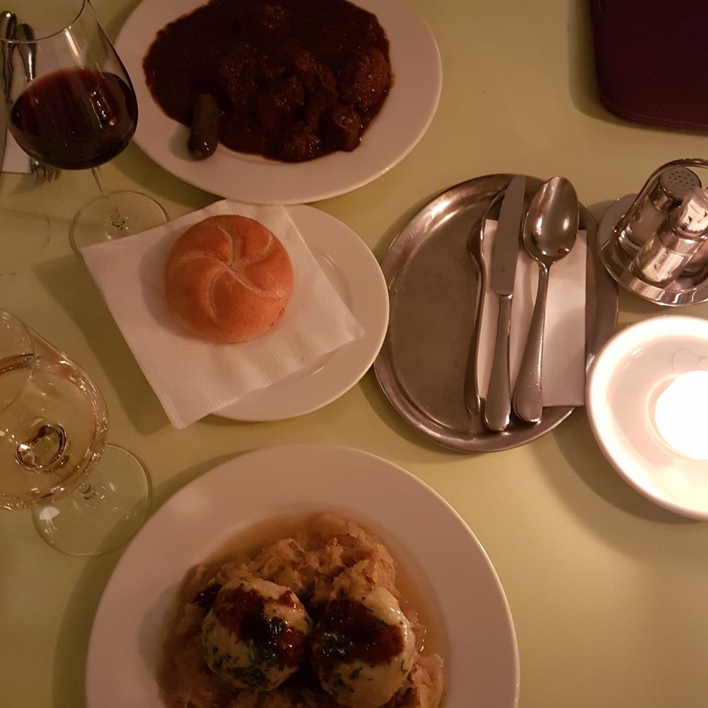 Glacis Beisl - Gulasch and Dumplings filled with pork cracklings - Austrian Near Me - Vienna, 9 Glacis Beisl - Gulasch and Dumplings filled with pork cracklings - Austrian Near Me - Vienna, 9
