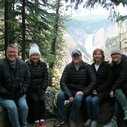 Tied To Nature - Lower Loop Tour of Yellowstone. Upper falls in the background. June 2022
