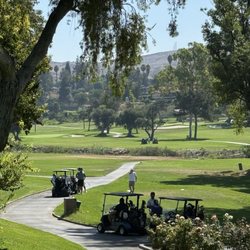 Canyon Crest Country Club - 4 on the approach shot 4 waiting to tee off 4 behind them And us 4