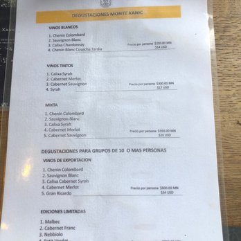 Monte Xanic - Degustacion - Wine Bars Near Me - Ensenada, BCN