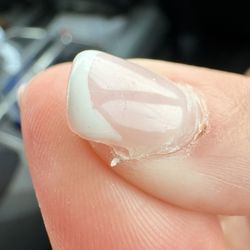 Sunset Spa Nails - Acrylic lifting and my nail showing