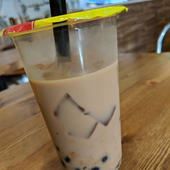 Momen Tea - Hong Kong Style Milk Tea with Black Boba (5.17) Good tea, nice and strong at 30% sweetness and less ice - Poke Near Me - New York, New York Momen Tea - Hong Kong Style Milk Tea with Black Boba (5.17) Good tea, nice and strong at 30% sweetness and less ice - Poke Near Me - New York, New York
