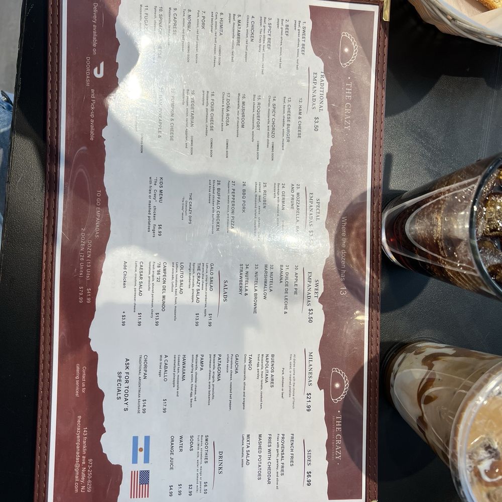 The Crazy Argentinian Empanadas - Menu - Empanadas Near Me - Nutley, New Jersey The Crazy Argentinian Empanadas - Menu - Empanadas Near Me - Nutley, New Jersey