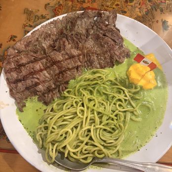El Gaucho Inca - Tallarin Verde Noodles with Pesto - Peruvian Near Me - Fort Myers, Florida