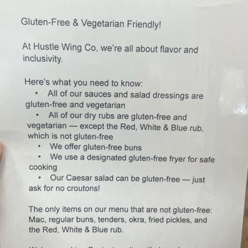 Hustle Wing - Gluten-free vegetarian menu - Chicken Wings Near Me - Horse Shoe, North Carolina