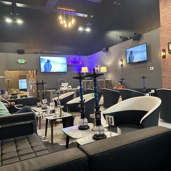 Blufig Express Lounge - The inside at 7 I want early it get dark - Hookah Bars Near Me - Lake Forest, California Blufig Express Lounge - The inside at 7 I want early it get dark - Hookah Bars Near Me - Lake Forest, California