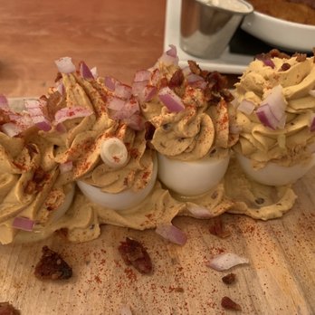 Gigi's Southern Table - Chipotle Deviled Eggs - New American Near Me - State College, Pennsylvania Gigi's Southern Table - Chipotle Deviled Eggs - New American Near Me - State College, Pennsylvania