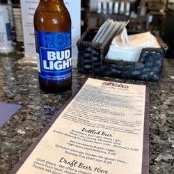 The Cabin - Drink Menu