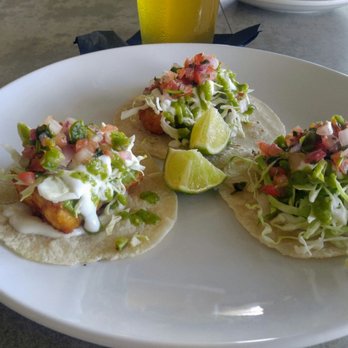 Hundred Proof - Trio of Beer Battered Fish Tacos - San Diego, CA