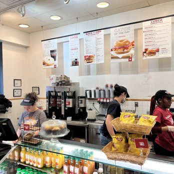 Bruegger's Bagels - customers at the counter - Bagels Near Me - Greensboro, North Carolina Bruegger's Bagels - customers at the counter - Bagels Near Me - Greensboro, North Carolina