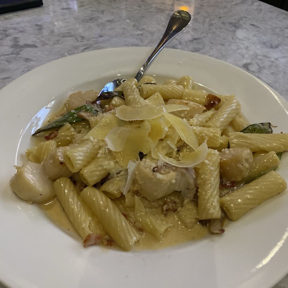 Scallops carbonara Scallops carbonara