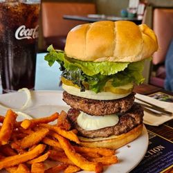 J & D's Family Restaurant - It's the double burger and it was really great.